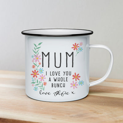 I Love You A Whole Bunch Enamel Mug