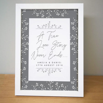 True Love Story Framed Print