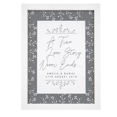 True Love Story Framed Print