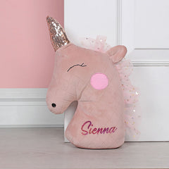 Blush Unicorn Door Stop