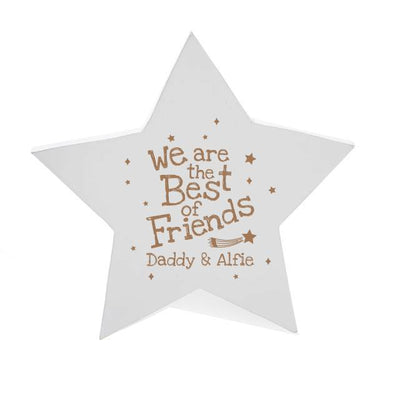 Best Of Friends Wooden Star Plaque