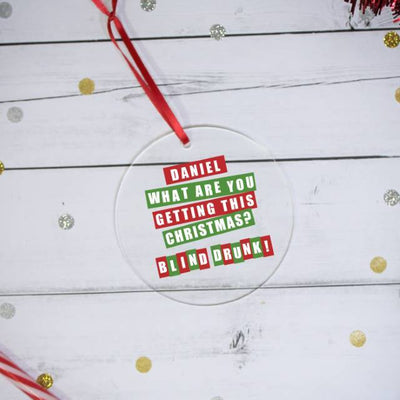 Blind Drunk Acrylic Decoration