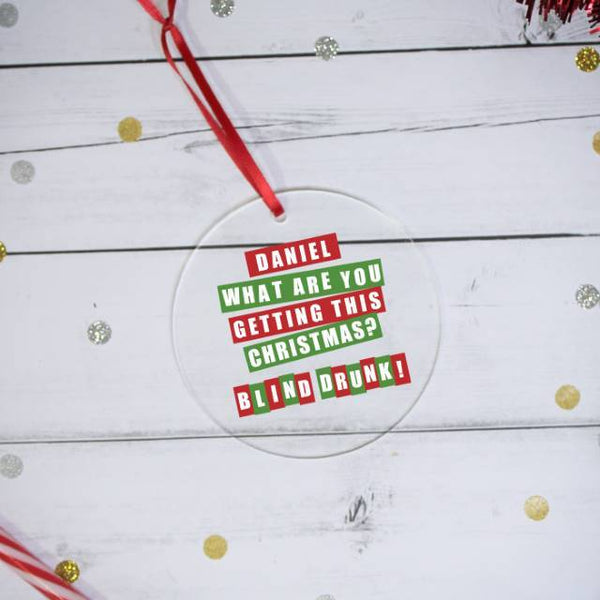 Blind Drunk Acrylic Decoration