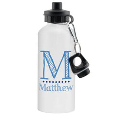 Blue Name White Drinks Bottle