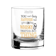 Can't Buy Happiness... Whisky tumbler