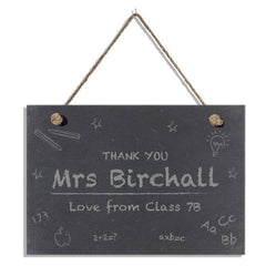 Chalkboard Classroom Slate Hanging Sign