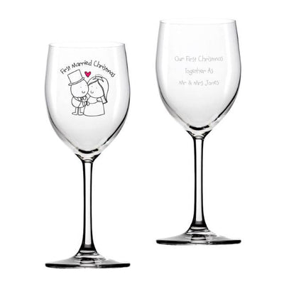 Chilli & Bubbles First Married Wine Glass