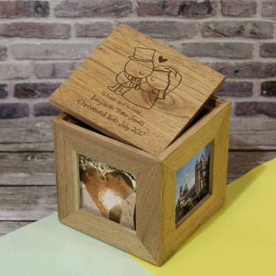 Chilli & Bubbles To Have & Hold Wooden Photo Cube