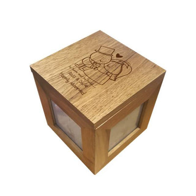 Chilli & Bubbles To Have & Hold Wooden Photo Cube