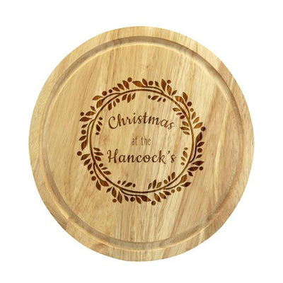 Contemporary Wreath Cheese Board & Knives