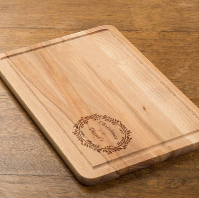 Contemporary Wreath Rectangle Chopping Board