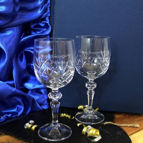 Crystal Wine Glasses In Presentation Box