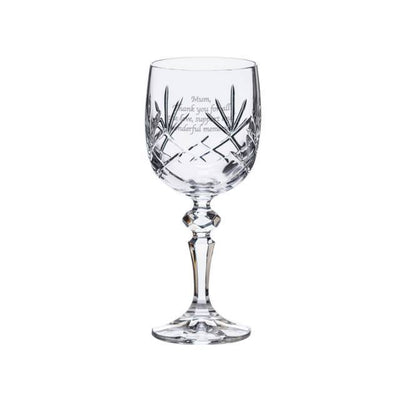 Cut Crystal Wine Glass