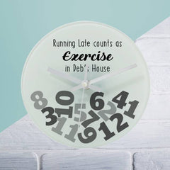 Exercise Glass Clock