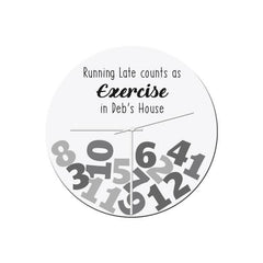 Exercise Glass Clock