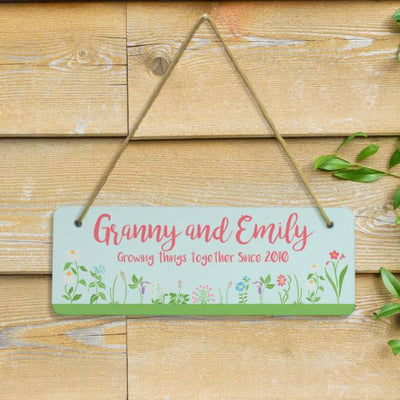 Growing Things Since Hanging Sign