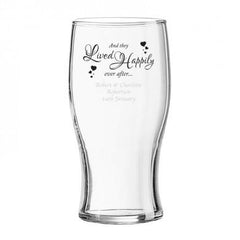 Happily Ever After Tulip Pint Glass