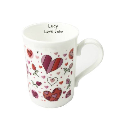 Hearts & Roses Bone China Mug