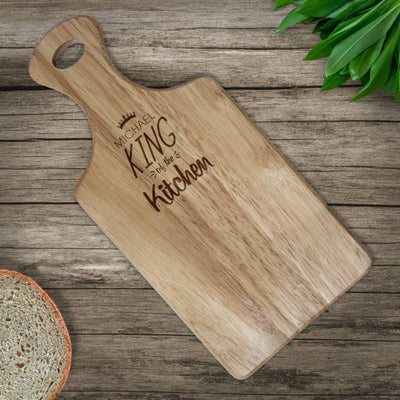 King of the Kitchen Paddle Chopping Board