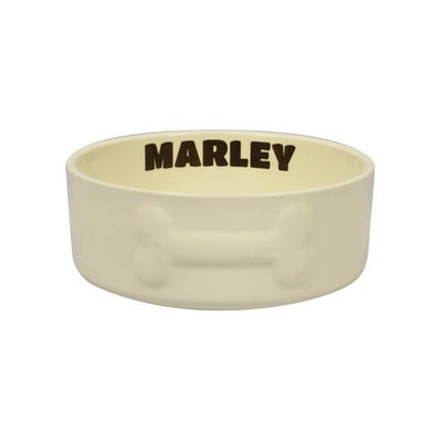 Large Cream Ceramic Pet Bowl