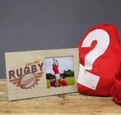 Maroon Rugby Panel Photo Frame