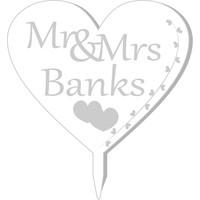 Mr and Mrs Cake Topper Acrylic Cake Topper