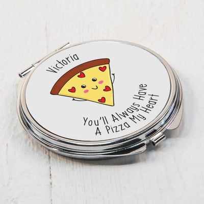 Pizza My Heart Compact Mirror