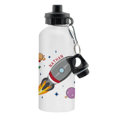 Space Rocket White Drinks Bottle