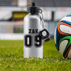 Sports Number Silver Drinks Bottle