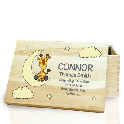 Sweet Dreams Giraffe Wooden Memory Box