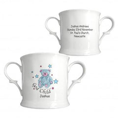 Teddy & Stars Blue Godchild China Loving Cup