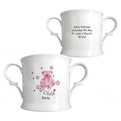 Teddy & Stars Pink Godchild China Loving Cup